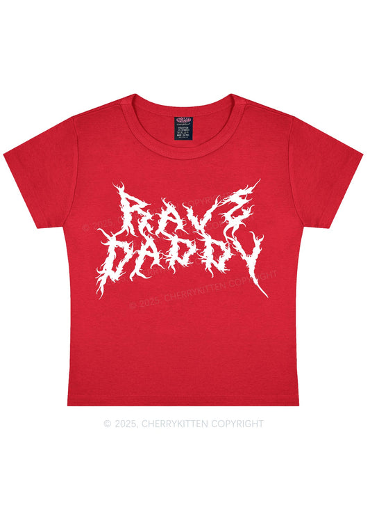 Rave Daddy Y2K Baby Tee Cherrykitten