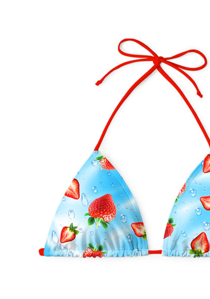 Cute Strawberry Y2K Print Bikini Set Cherrykitten