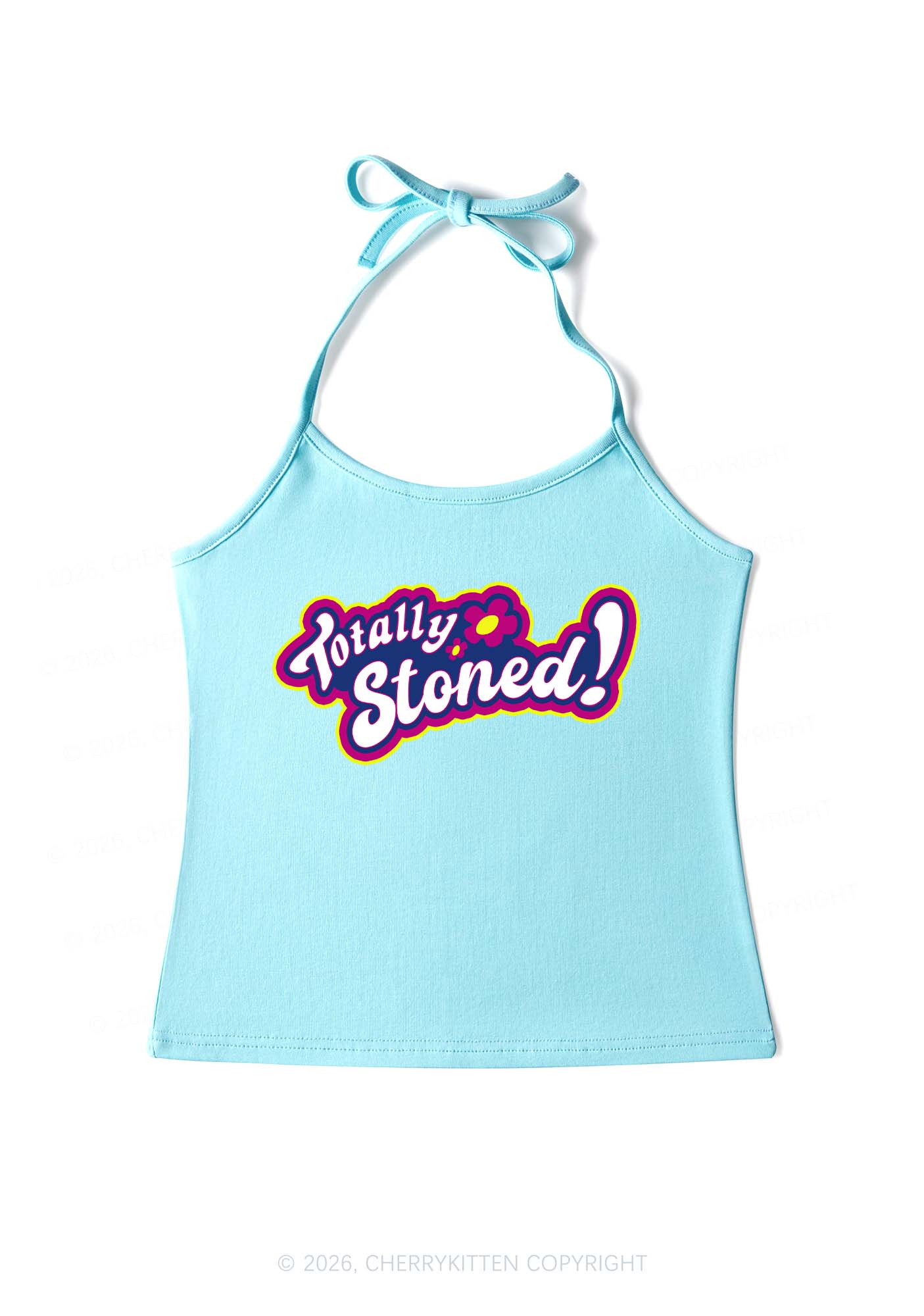 Totally Stoned Y2K Halter Neck Cami Cherrykitten