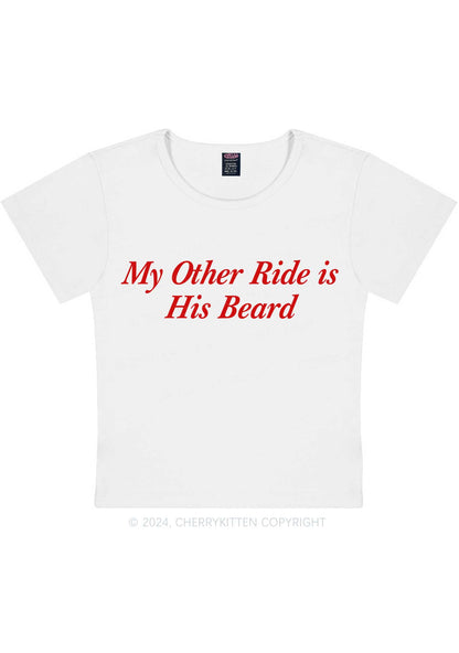Ride His Beard Y2K Baby Tee Cherrykitten