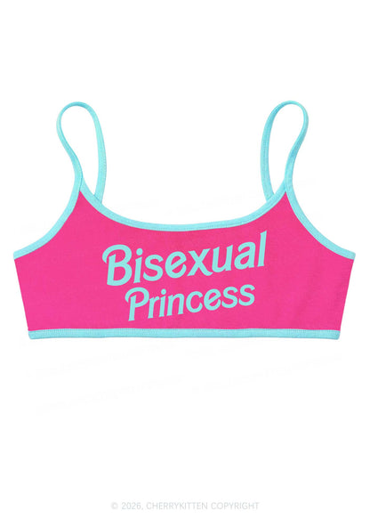 Bisexual Princess Pride Y2K Super Crop Cami Cherrykitten