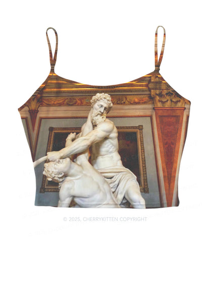 Statue Showdown Y2K Mesh Cami Tank Cherrykitten