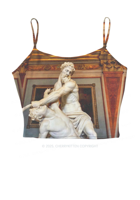 Statue Showdown Y2K Mesh Cami Tank Cherrykitten