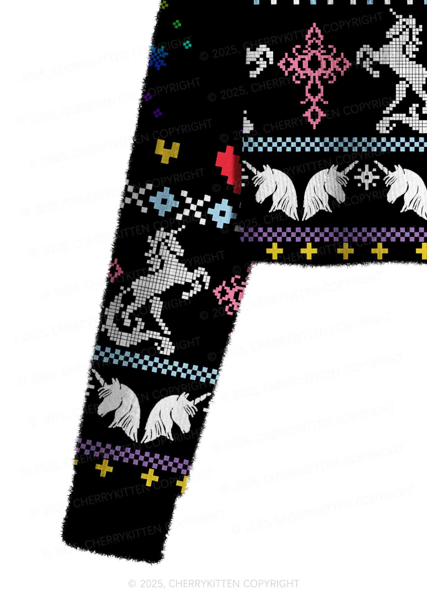 Homophobia Is Gay Pride Y2K Christmas Crop Knit Sweatshirt Cherrykitten