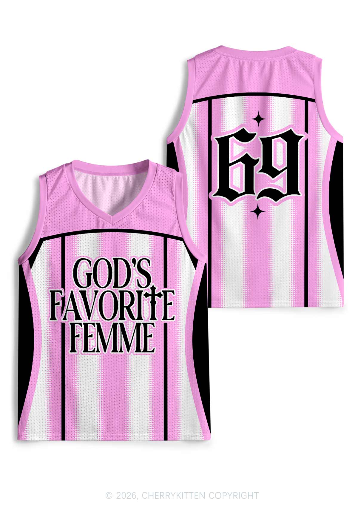 Gods Favorite Femme Pride Y2K Sport Jersey Tank Cherrykitten