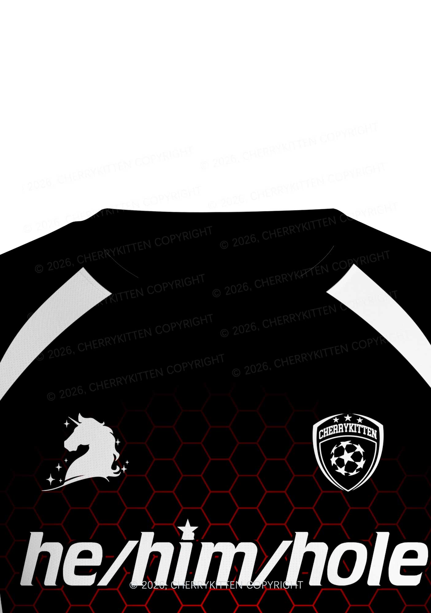 Black He Him Hole Pride Y2K Football Jersey Shirts Cherrykitten