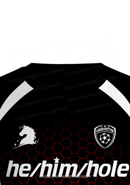 Black He Him Hole Pride Y2K Football Jersey Shirts Cherrykitten