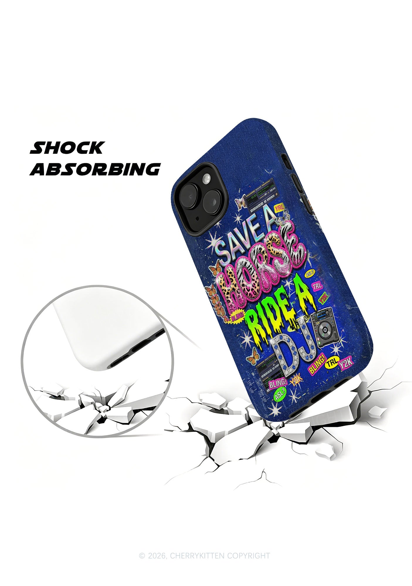 Ride A DJ Y2K Phone Case Cherrykitten