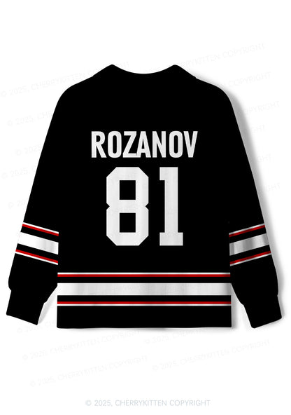 Black I Want Two Boyfriends HR Y2K Long Sleeve Sport Jersey Shirts Cherrykitten