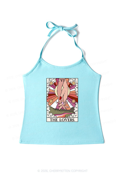 The Lesbian Lovers Pride Y2K Halter Neck Cami Cherrykitten