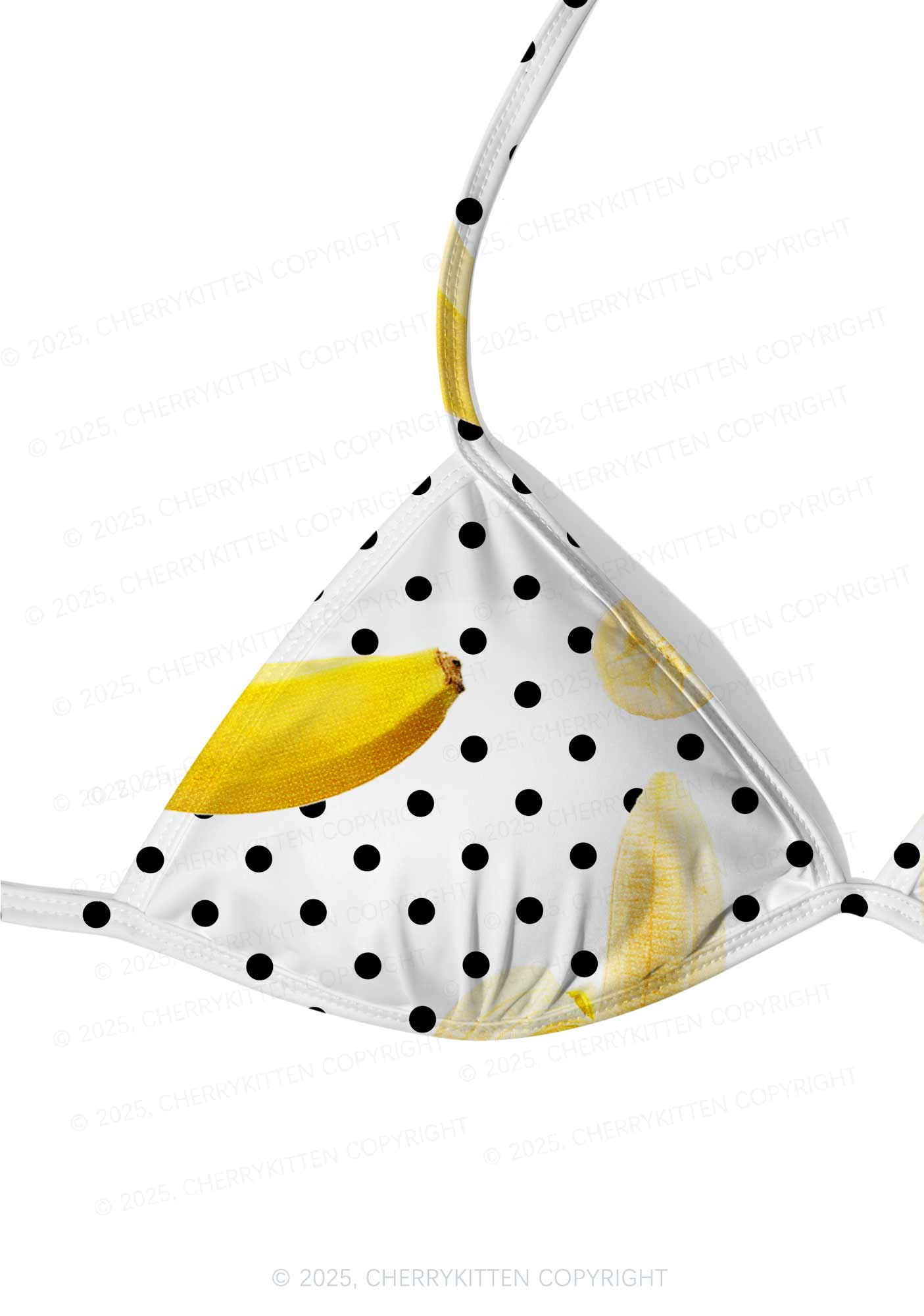 Banana Dots Y2K Print Bikini Set Cherrykitten