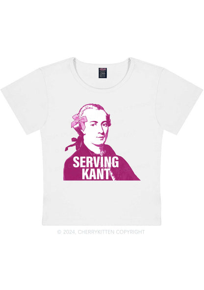 Serving Kant Y2K Baby Tee Cherrykitten