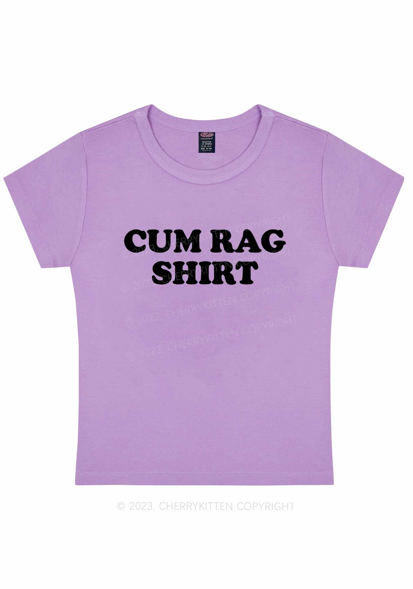 Curvy Rag Shirt Y2K Baby Tee Cherrykitten