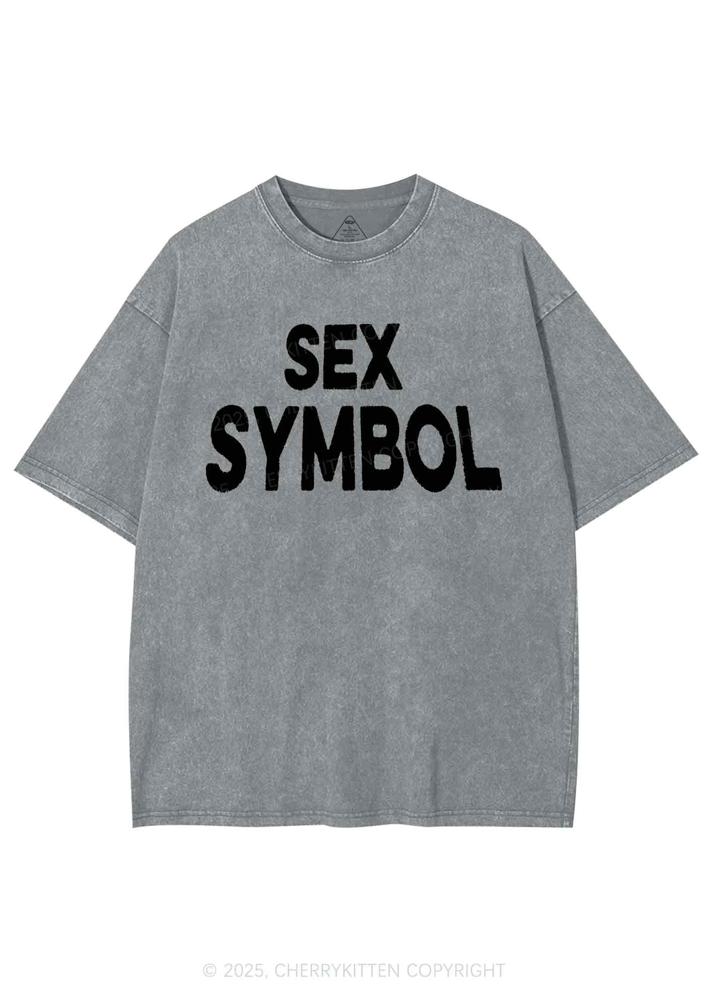 Sx Symbol Y2K Shirts Washed Tee Cherrykitten