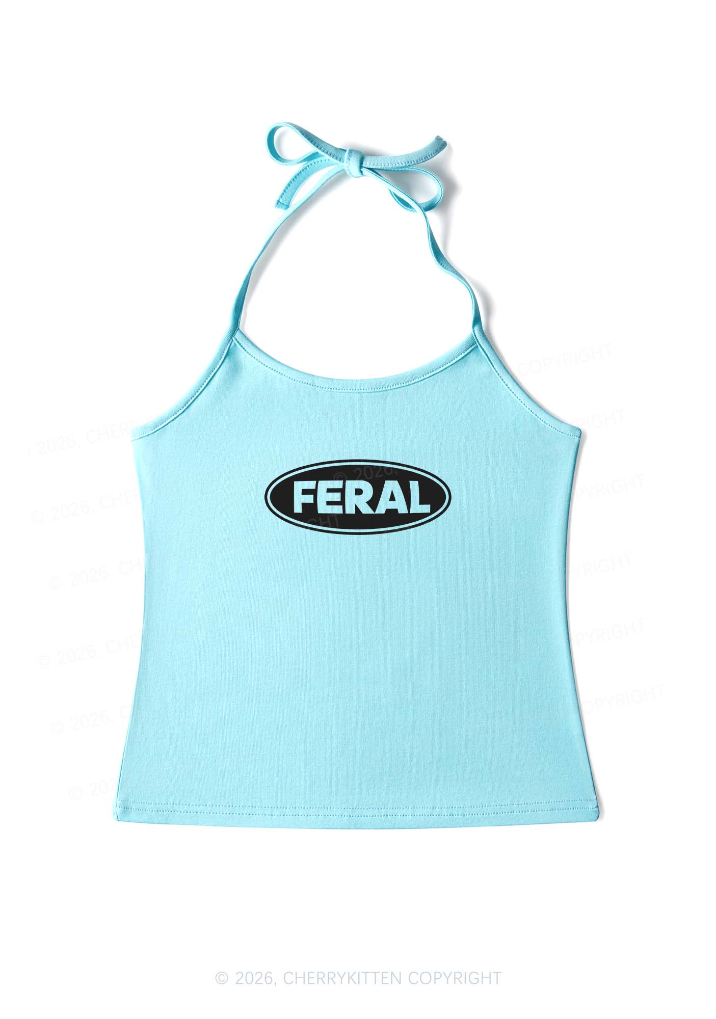 Feral Y2K Halter Neck Cami Cherrykitten