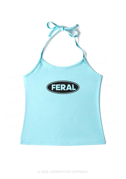 Feral Y2K Halter Neck Cami Cherrykitten
