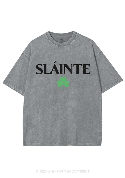 Slainte St Patricks Y2K Washed Tee Cherrykitten