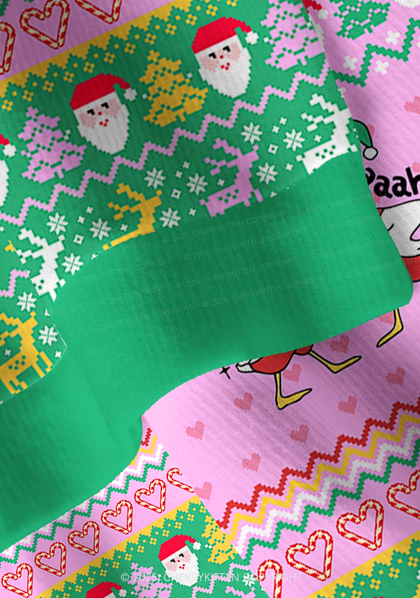 Im Not Going Goose Y2K Christmas Cardigan Knit Sweatshirt Cherrykitten