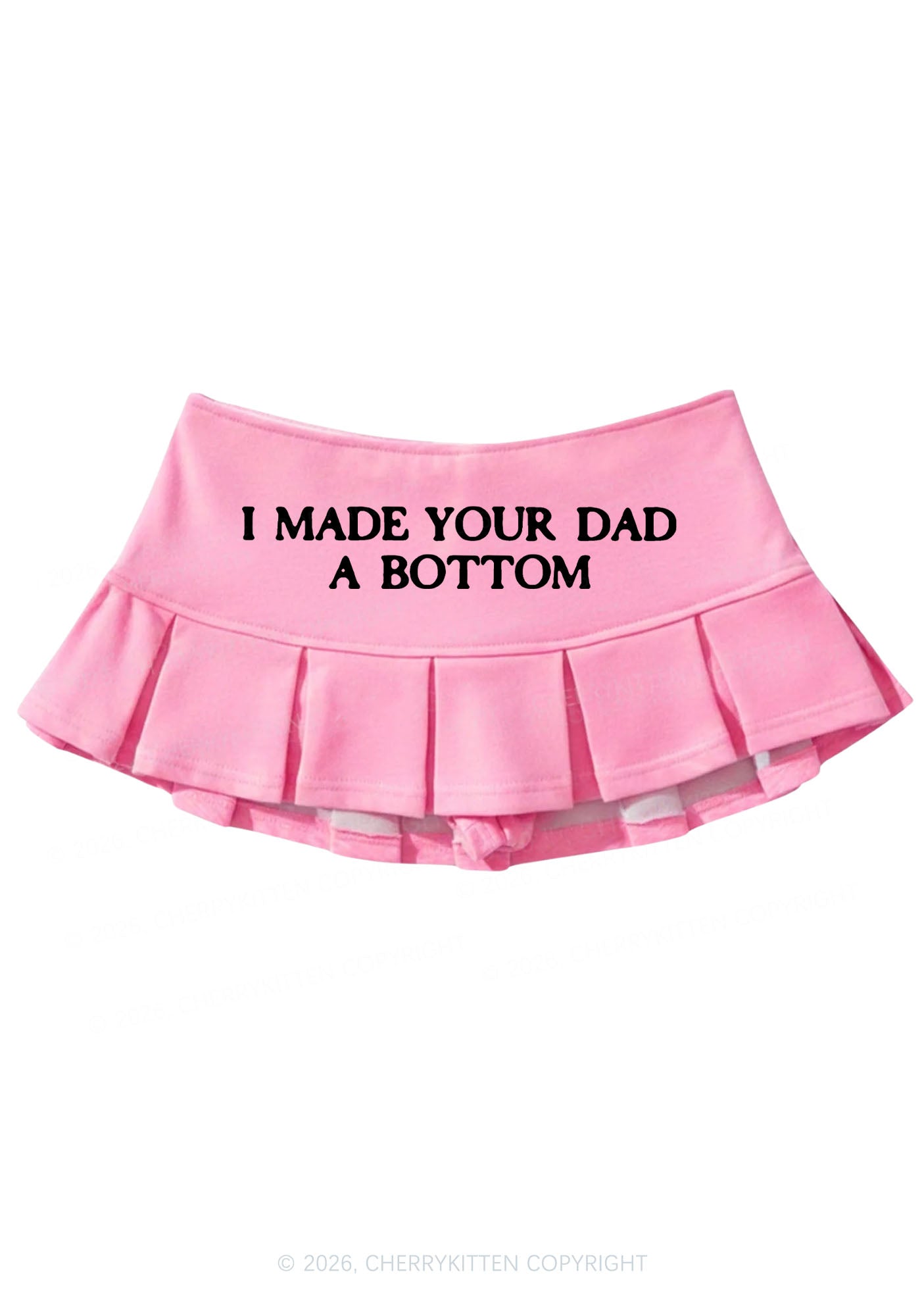 Made Your Dad A Bottom Pride Y2K Mini Pleated Skirts Cherrykitten