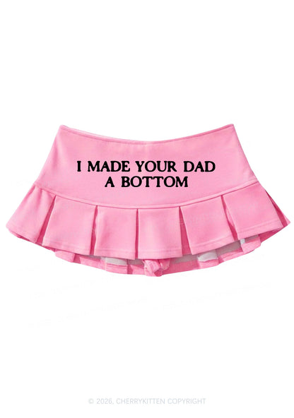 Made Your Dad A Bottom Pride Y2K Mini Pleated Skirts Cherrykitten