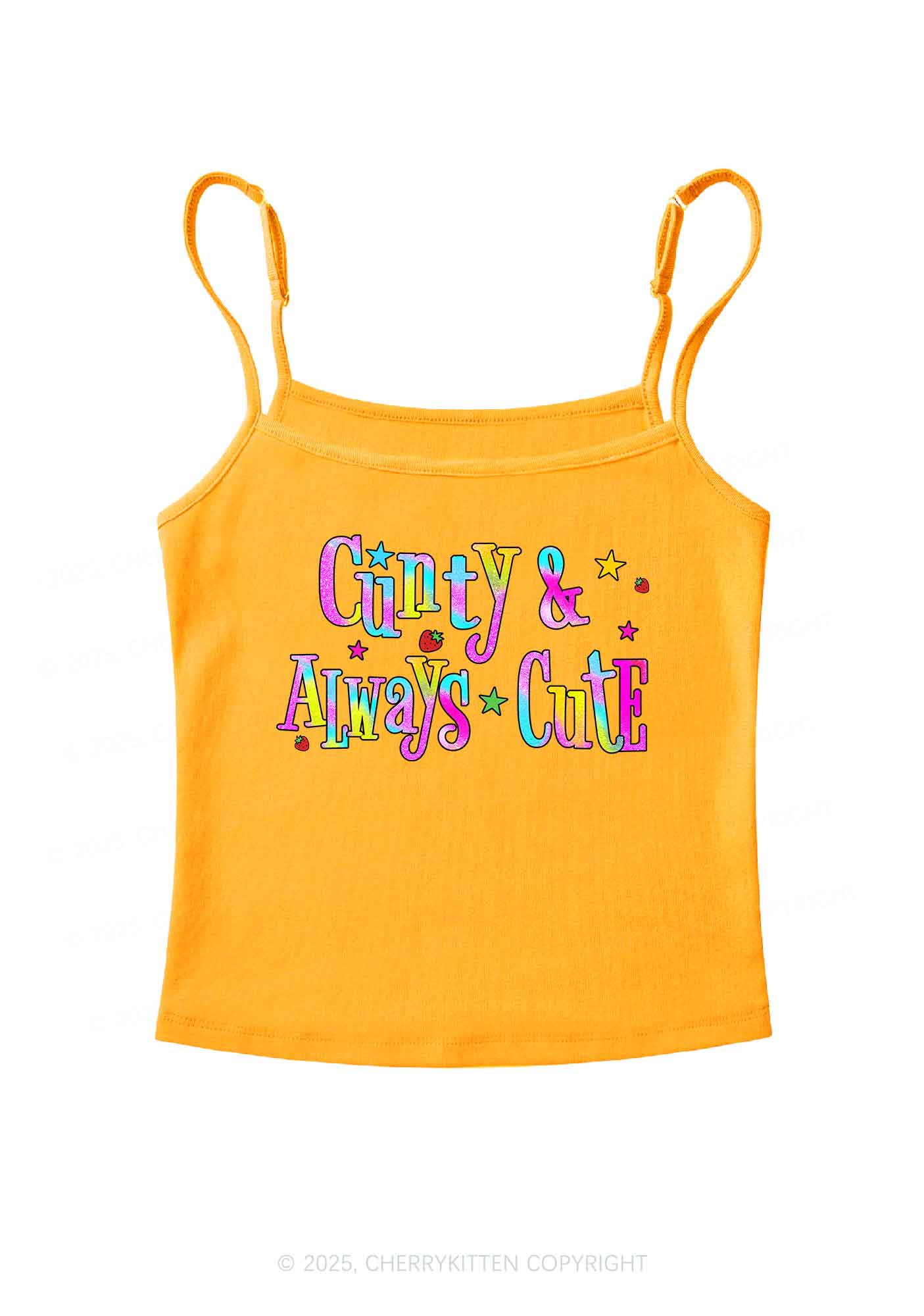 Cxxty Always Cute Y2K Spaghetti Strap Cami Cherrykitten
