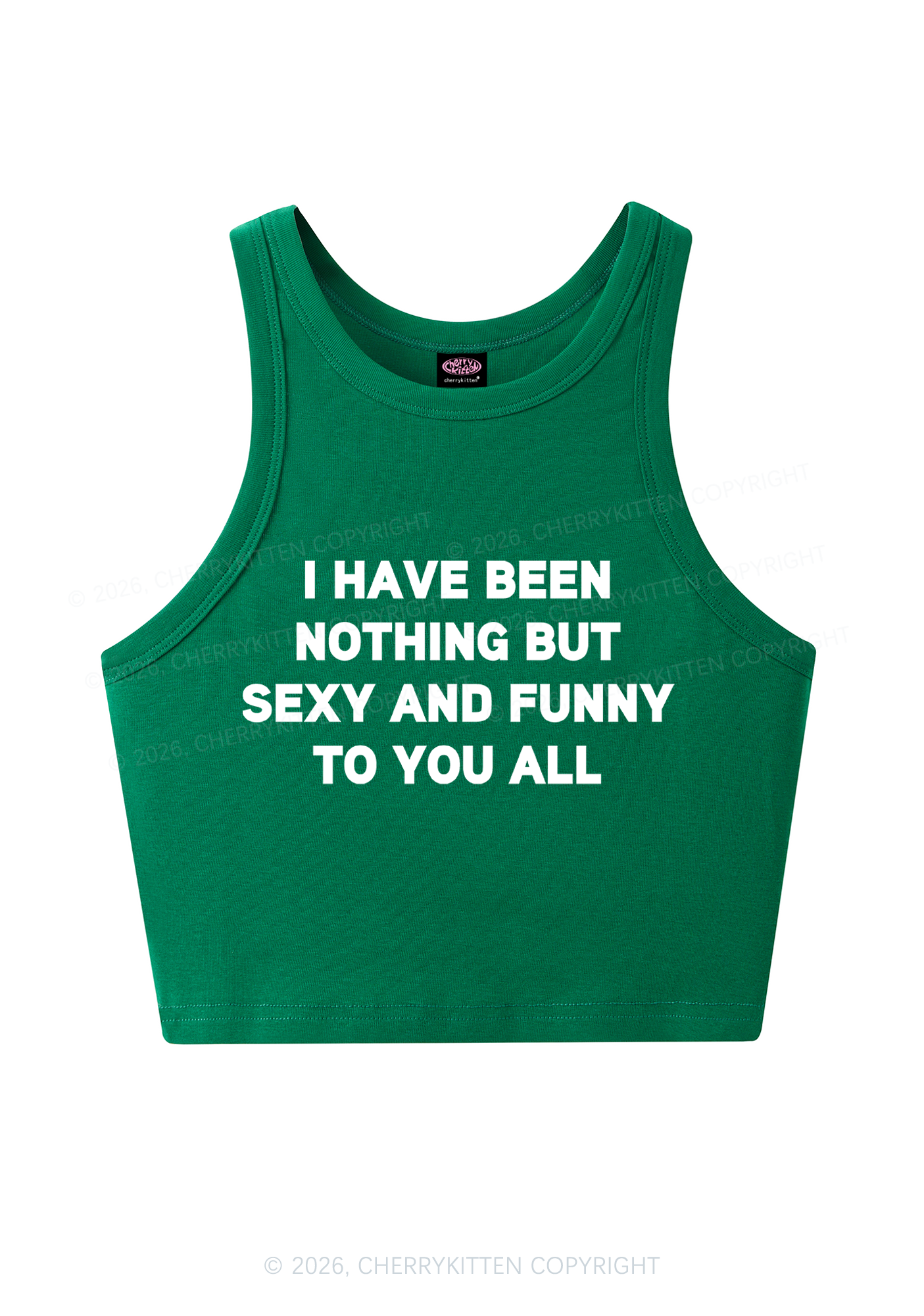 I Have Been Funny Y2K Crop Tank Top Cherrykitten