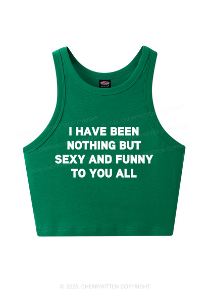 I Have Been Funny Y2K Crop Tank Top Cherrykitten