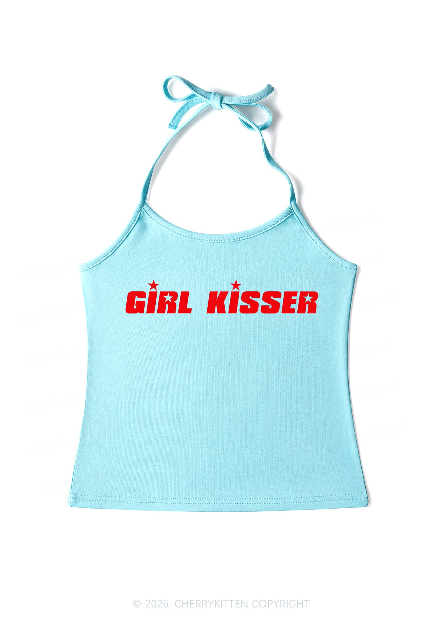 Girl Kisser Star Pride Y2K Halter Neck Cami Cherrykitten