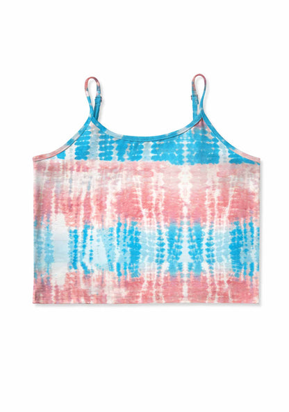 Tie Dye Trans Pride Y2K Print Cami Crop Top Cherrykitten
