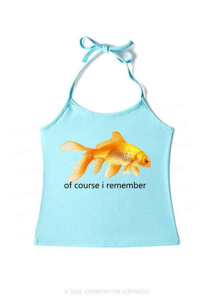 I Remember Goldfish Y2K Halter Neck Cami Cherrykitten
