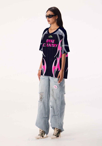 Dyke Country Pride Y2K Sport Jersey Shirts Cherrykitten