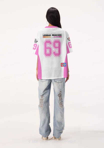 White Lesbian Princess Pride Y2K Sport Jersey Shirts Cherrykitten