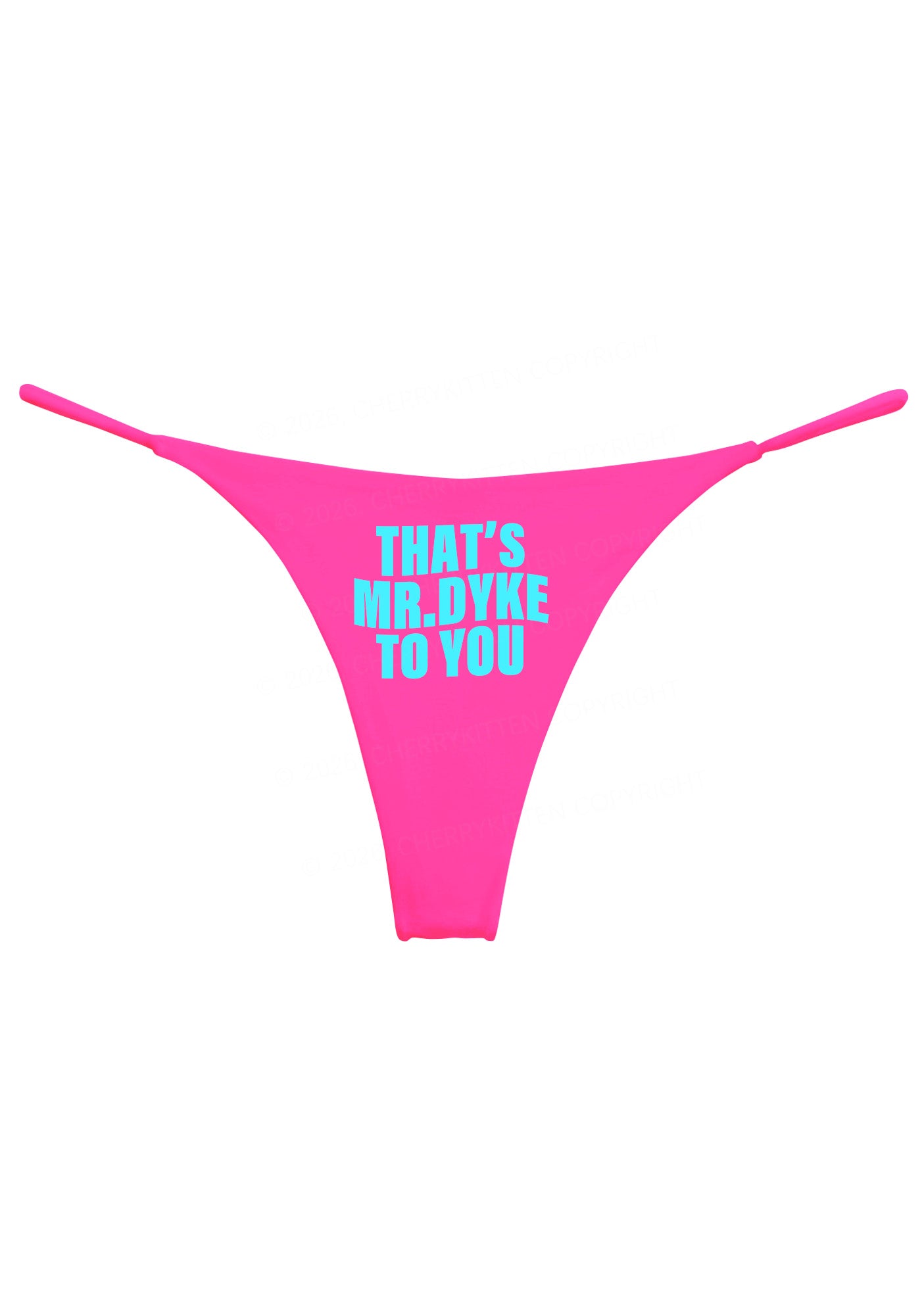 Thats Mr Dyke To You Pride Y2K Bikini String Thong Cherrykitten