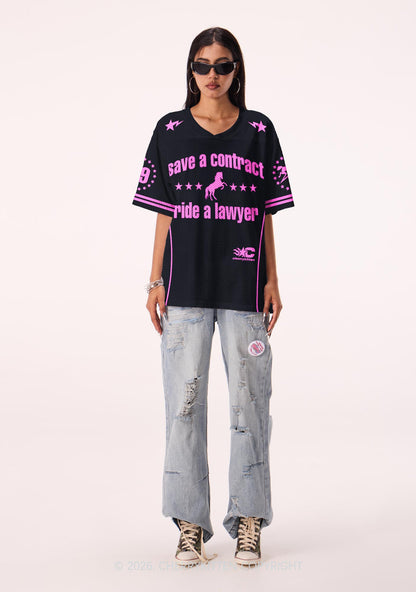 Save Contract Ride Lawyer Y2K Sport Jersey Shirts Cherrykitten