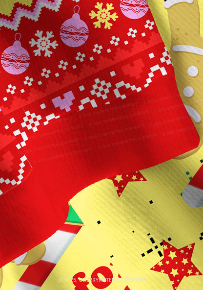 Put Out For Santa Y2K Christmas Cardigan Knit Sweatshirt Cherrykitten