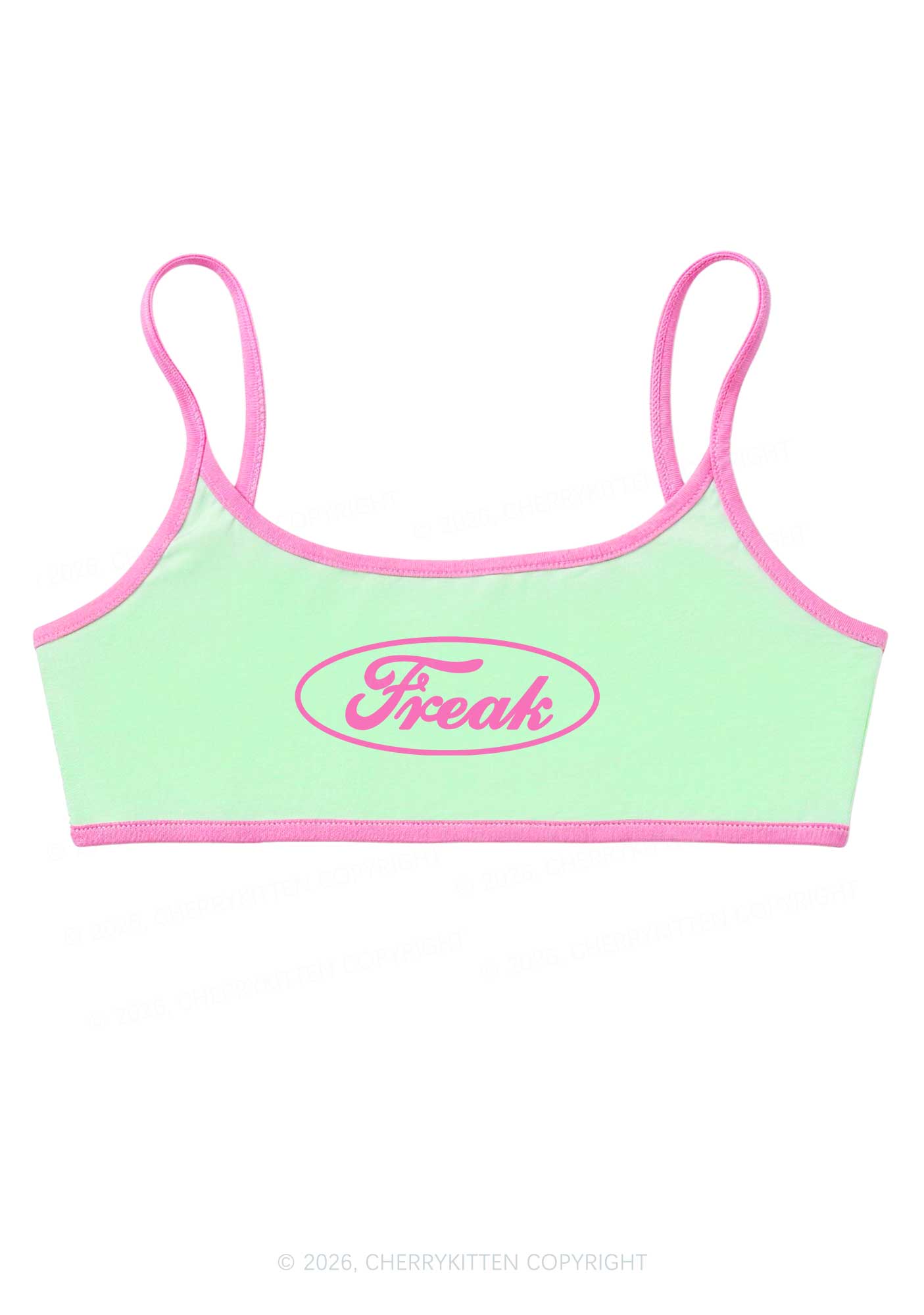Oval Freak Y2K Super Crop Cami Cherrykitten