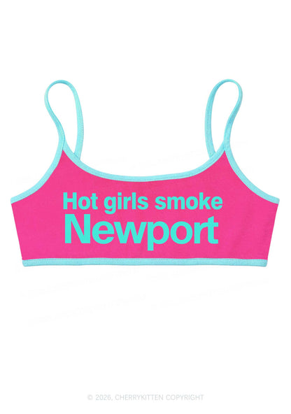 Hot Girls Smoke Y2K Super Crop Cami Cherrykitten