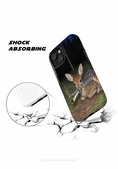 I Need A Cigarette Deer Y2K Phone Case Cherrykitten