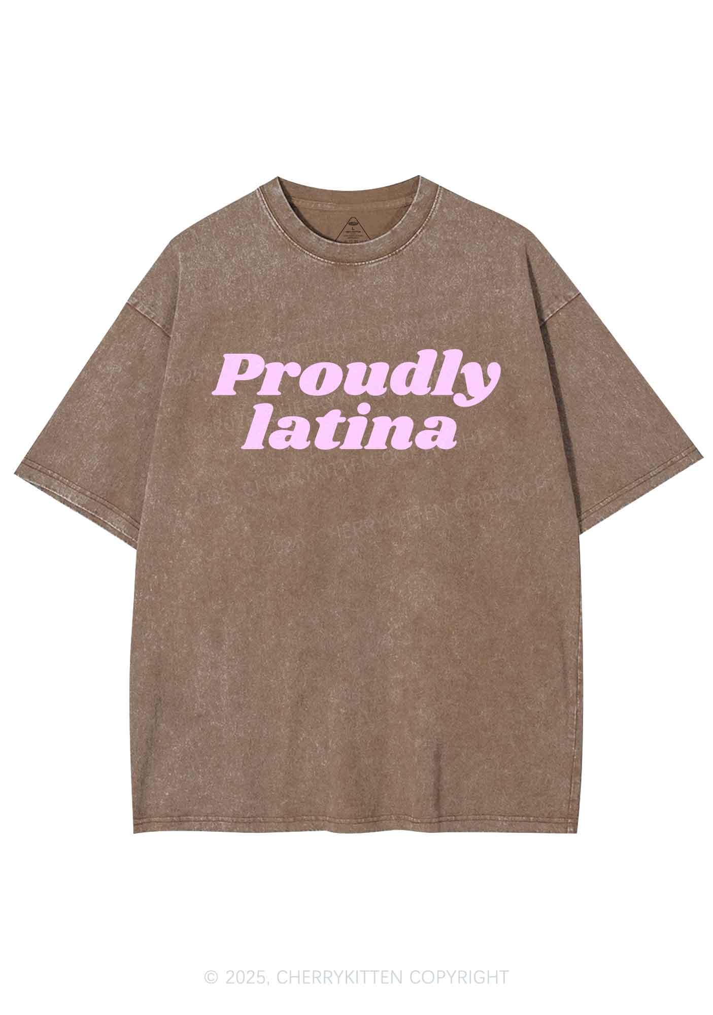 Proudly Latina Y2K Washed Tee Cherrykitten