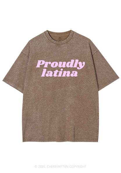 Proudly Latina Y2K Washed Tee Cherrykitten