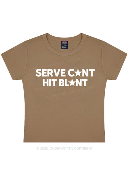 Serve Cxxt Hit Blunt Y2K Baby Tee Cherrykitten