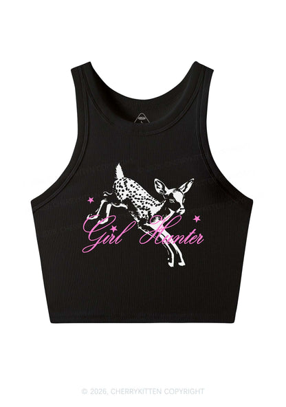 Girl Hunter Deer Pride Y2K Crop Tank Top Cherrykitten