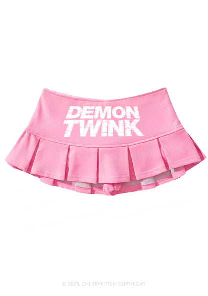 Demon Twink Pride Y2K Mini Pleated Skirts Cherrykitten