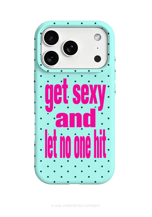 Get Sxy And Let No One Hit Y2K Phone Case Cherrykitten