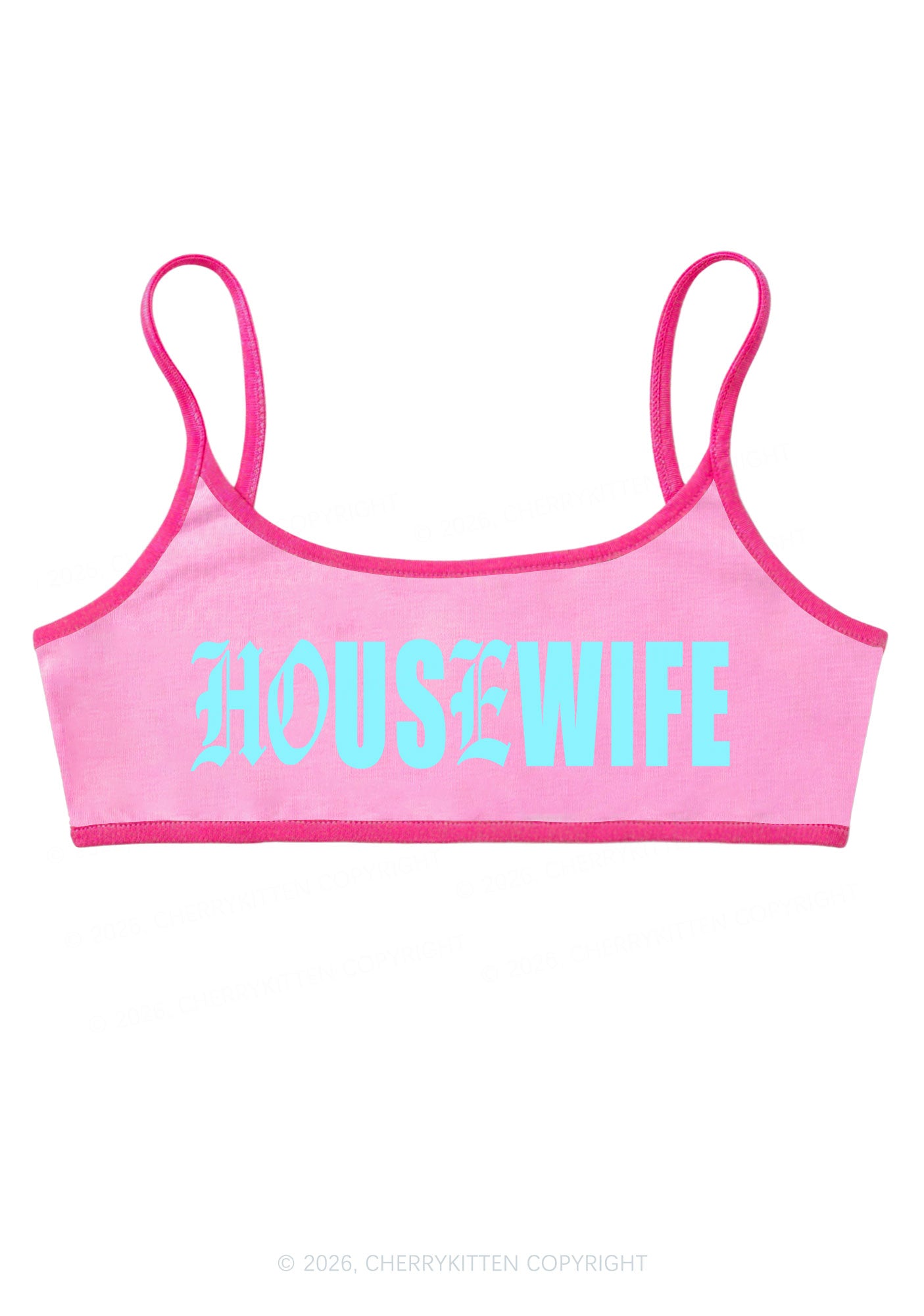 Gothic Housewife Y2K Super Crop Cami Cherrykitten