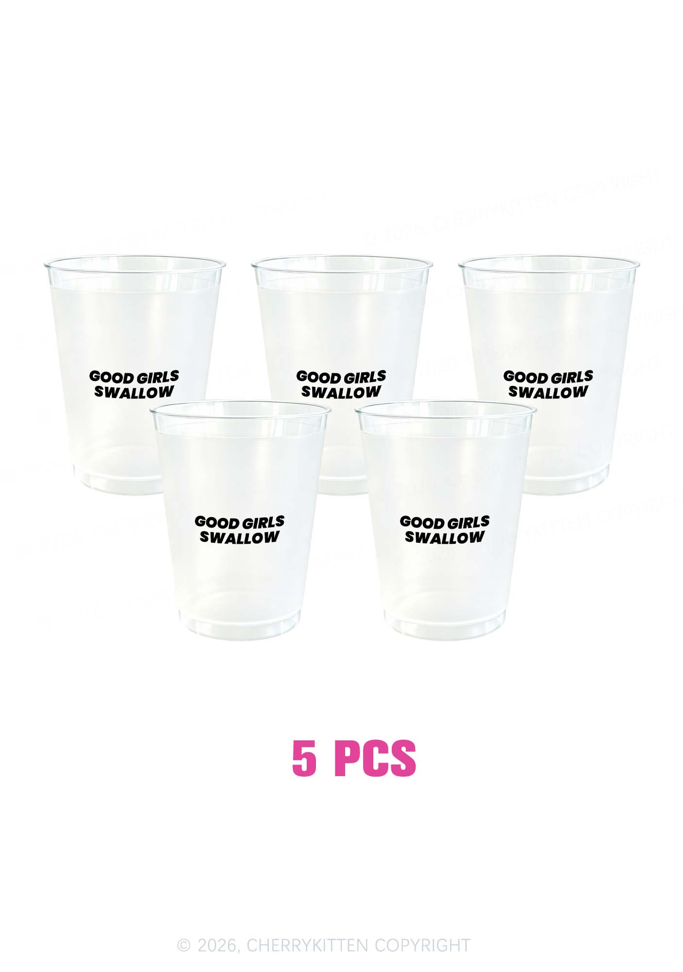 Good Girls Swallow Y2K Plastic Cup Cherrykitten