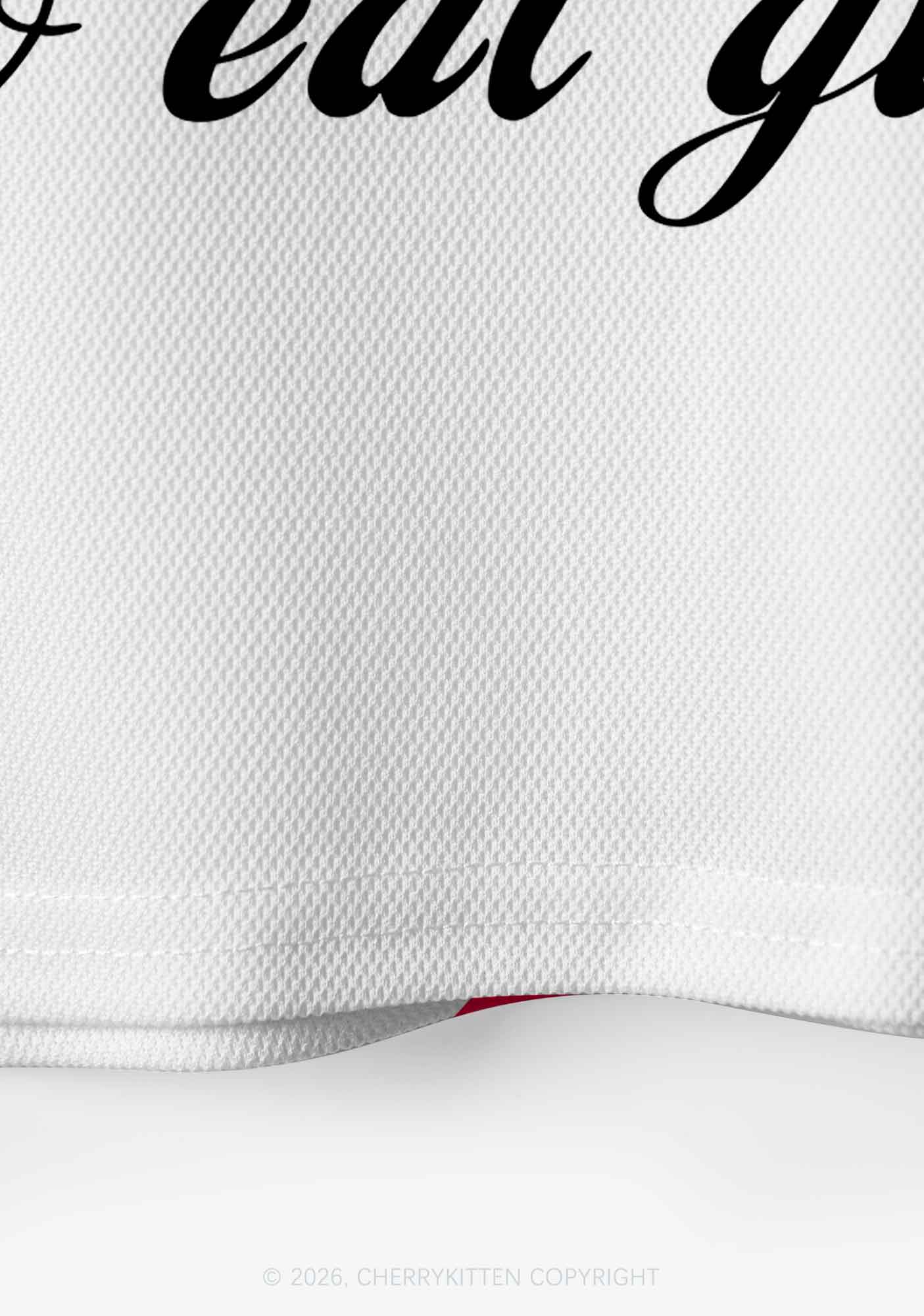 I Love Girls Who Eat Girls Pride Y2K Crop Sport Jersey Shirts Cherrykitten