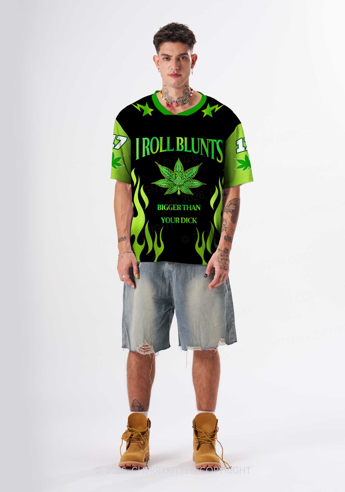 I Roll Blunts Y2K Sport Jersey Shirts Cherrykitten