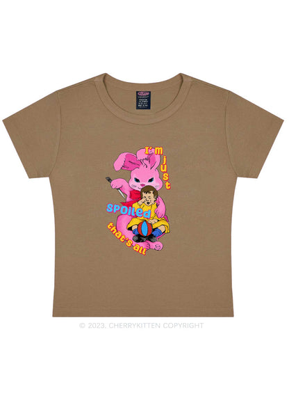 Bunny Just Spoiled Kids Y2K Baby Tee Cherrykitten