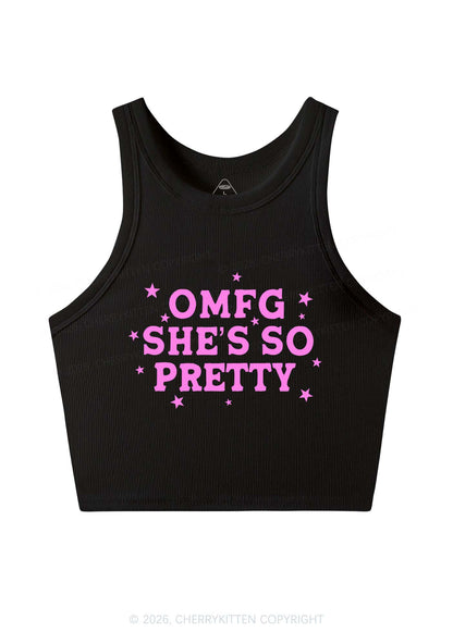 OMFG Shes So Pretty Pride Y2K Crop Tank Top Cherrykitten